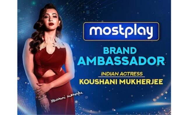 Koushani Mukherjee Joins MostPlay As New Brand Ambassador