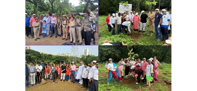 Special Campaign of tree plantation and cleaning drive Launched by Ravindra Waikar, MP Loksabha and Manisha Waikar for martyrs “Ek PER SHAHEED KE NAAM”